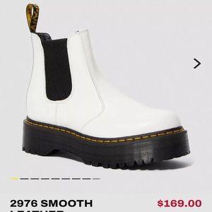 White Chelsea Boots by dr marten